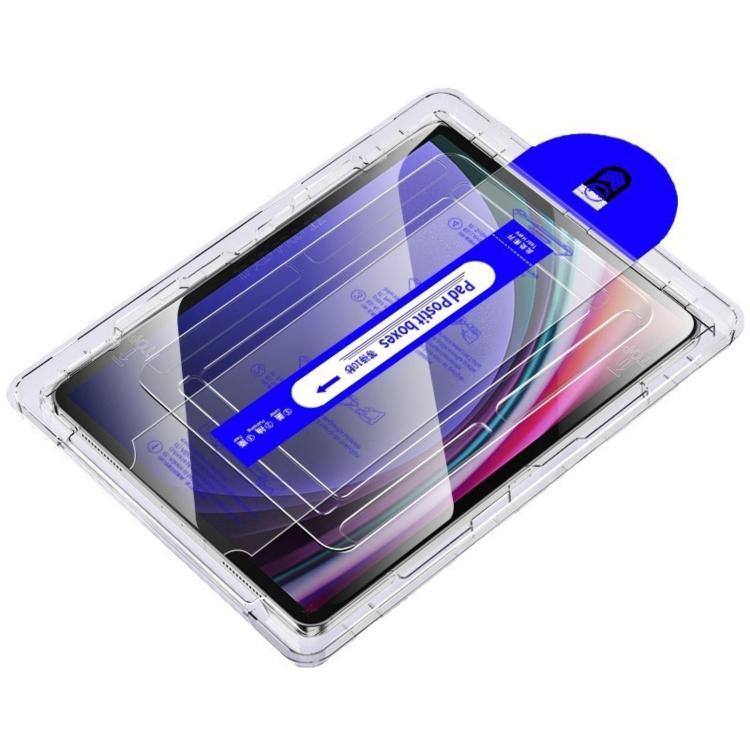 For Samsung Galaxy Tab A9+ Easy Install Box Dust-Free Curved Edge HD Tempered Glass Film