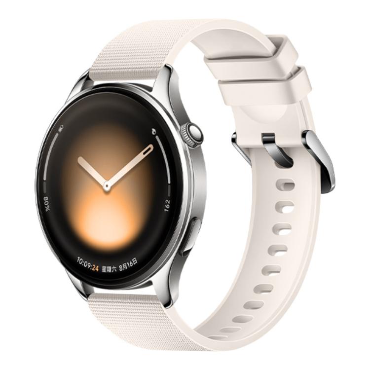 22mm Grain Textured Solid Color Silicone Watch Band
