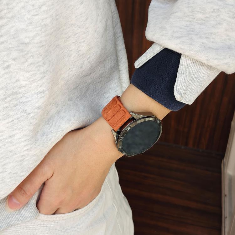22mm Square Magnetic Suede Watch Band