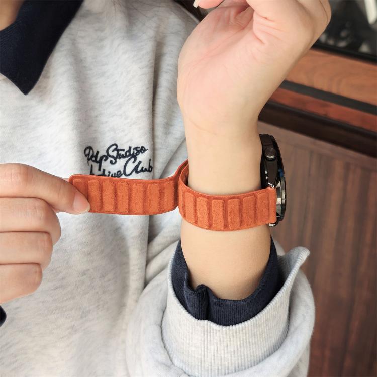 22mm Square Magnetic Suede Watch Band