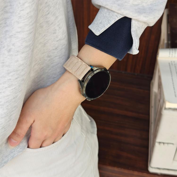 22mm Square Magnetic Suede Watch Band
