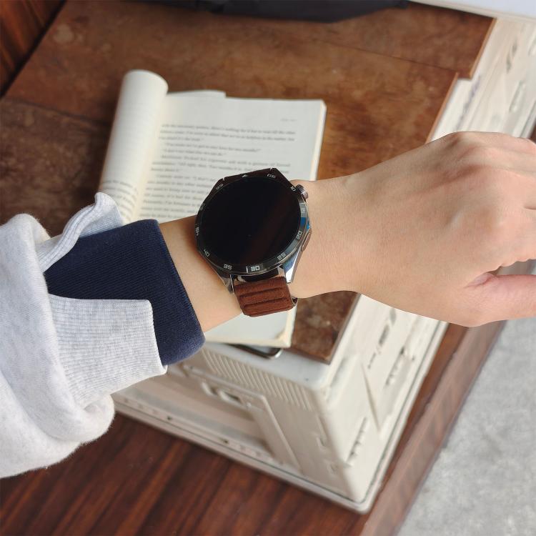 22mm Square Magnetic Suede Watch Band