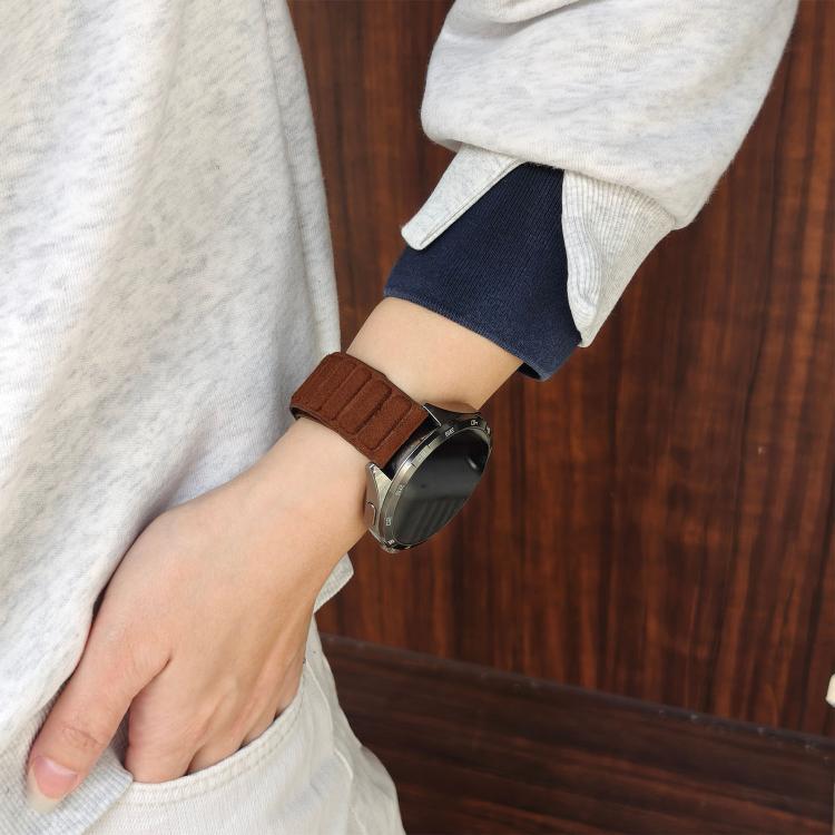 22mm Square Magnetic Suede Watch Band