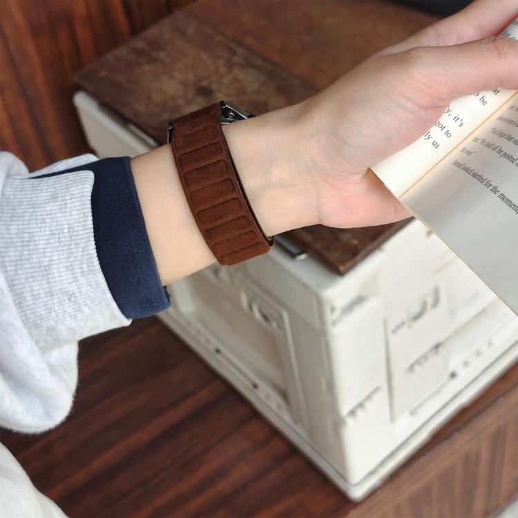 22mm Square Magnetic Suede Watch Band