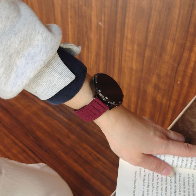 22mm Square Magnetic Suede Watch Band