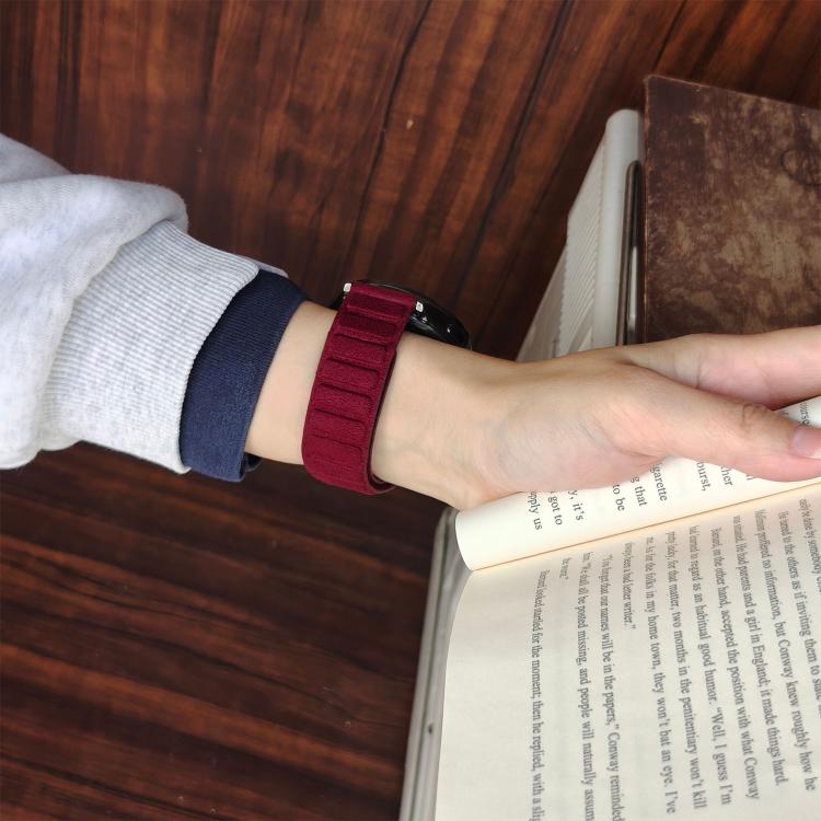 22mm Square Magnetic Suede Watch Band
