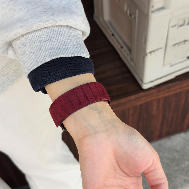 22mm Square Magnetic Suede Watch Band