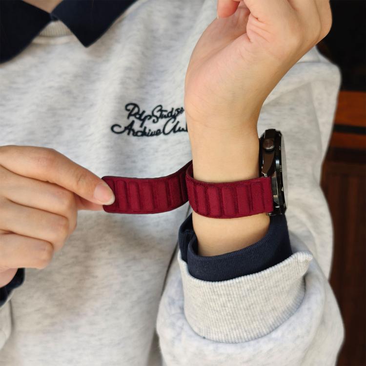22mm Square Magnetic Suede Watch Band
