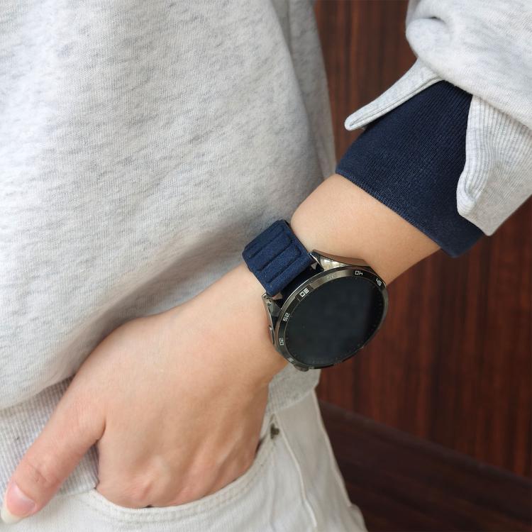 22mm Square Magnetic Suede Watch Band