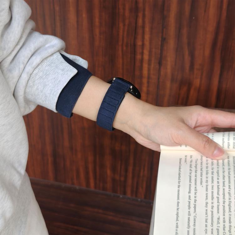 22mm Square Magnetic Suede Watch Band