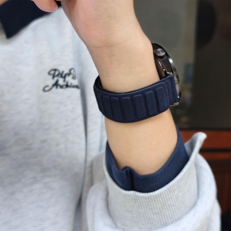 22mm Square Magnetic Suede Watch Band