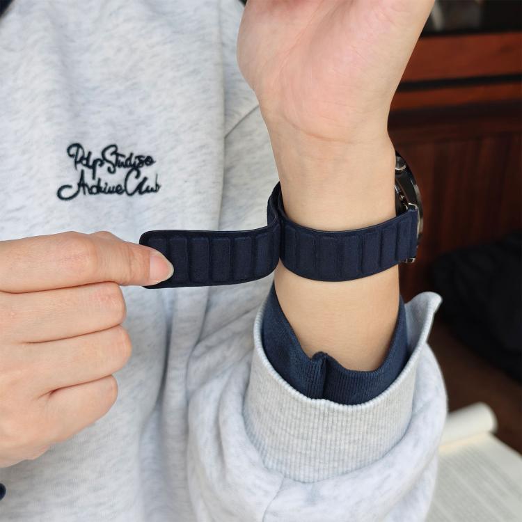 22mm Square Magnetic Suede Watch Band