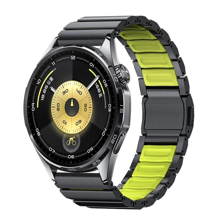 22mm Norman Magnetic Buckle Titanium Metal Silicone Watch Band