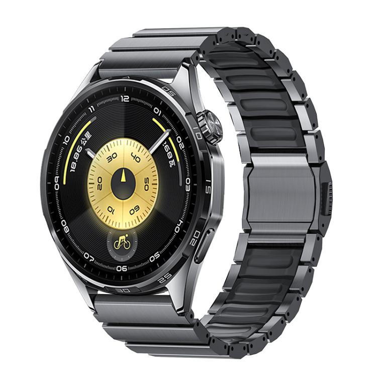 22mm Norman Magnetic Buckle Titanium Metal Silicone Watch Band