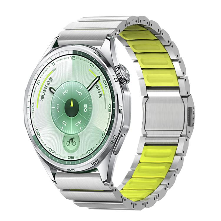 22mm Norman Magnetic Buckle Titanium Metal Silicone Watch Band