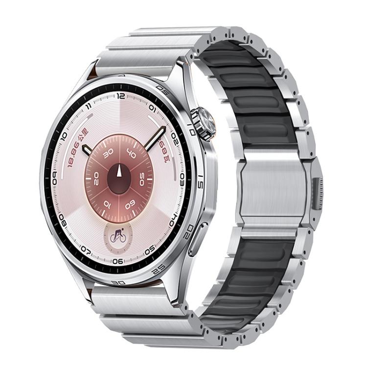 22mm Norman Magnetic Buckle Titanium Metal Silicone Watch Band