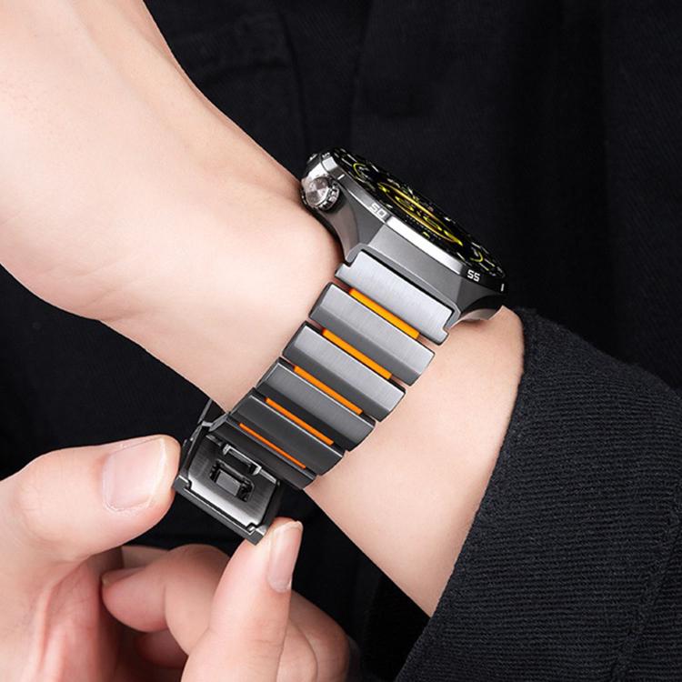 22mm Norman Magnetic Buckle Titanium Metal Silicone Watch Band