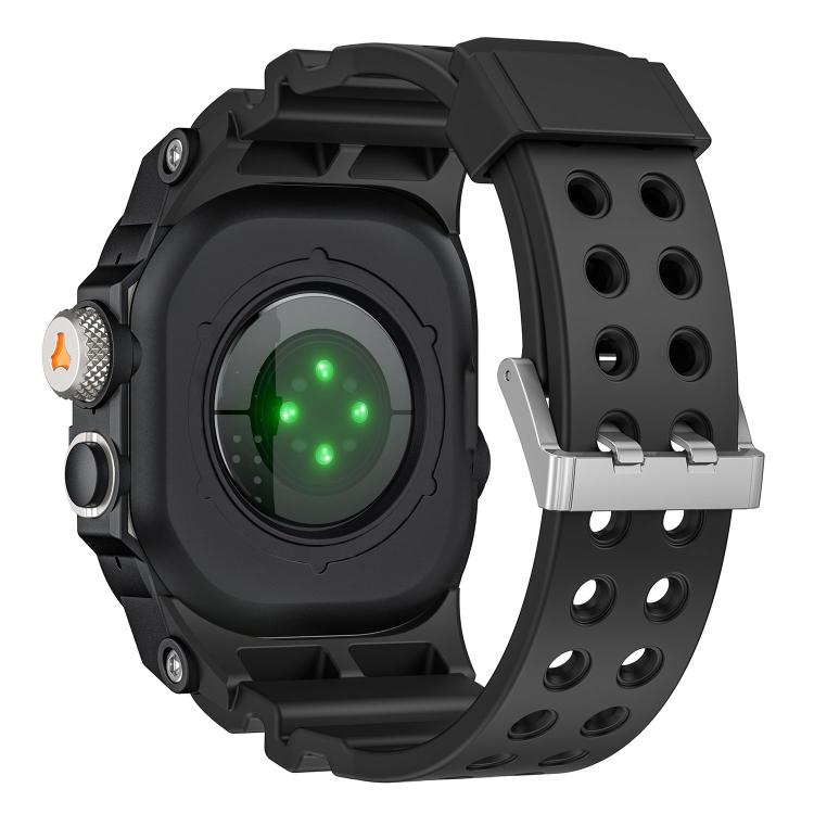 For Apple Watch Ultra 3 / Ultra 2 / Ultra 1 49mm Metal Protective Case One-Piece TPU Watch Band