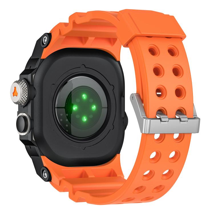 For Apple Watch Ultra 3 / Ultra 2 / Ultra 1 49mm Metal Protective Case One-Piece TPU Watch Band