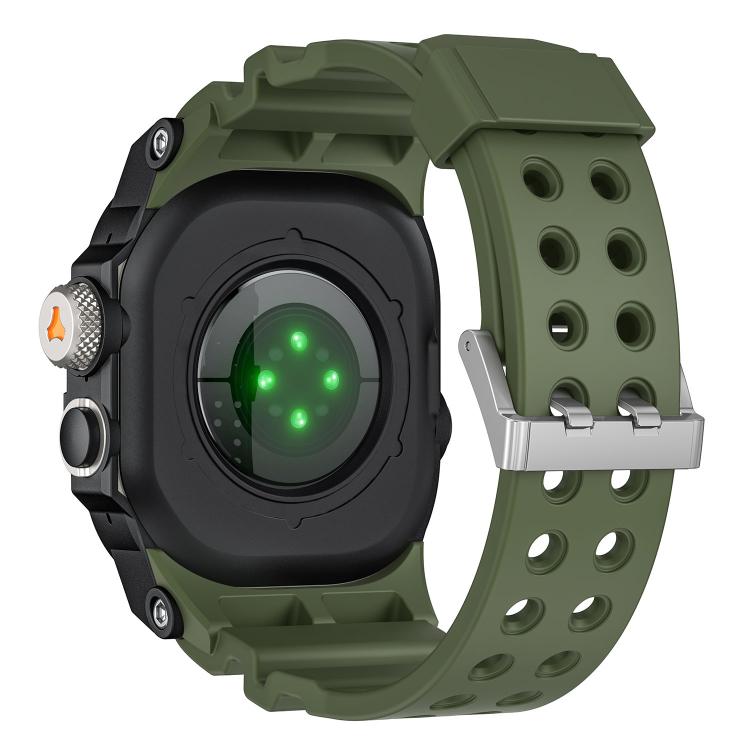 For Apple Watch Ultra 3 / Ultra 2 / Ultra 1 49mm Metal Protective Case One-Piece TPU Watch Band