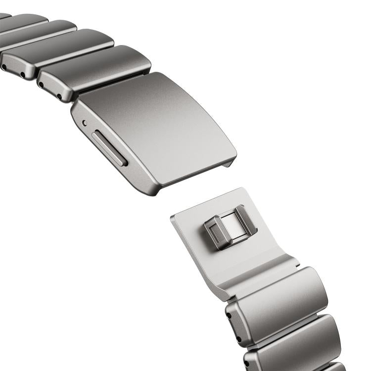 For Samsung Galaxy Watch Ultra 47mm / Ultra 2025 Magnetic Buckle Single-Bead Silicone Stainless Steel Watch Band