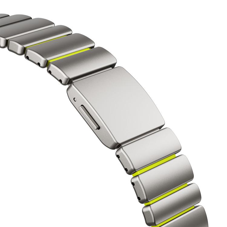 For Samsung Galaxy Watch Ultra 47mm / Ultra 2025 Magnetic Buckle Single-Bead Silicone Stainless Steel Watch Band
