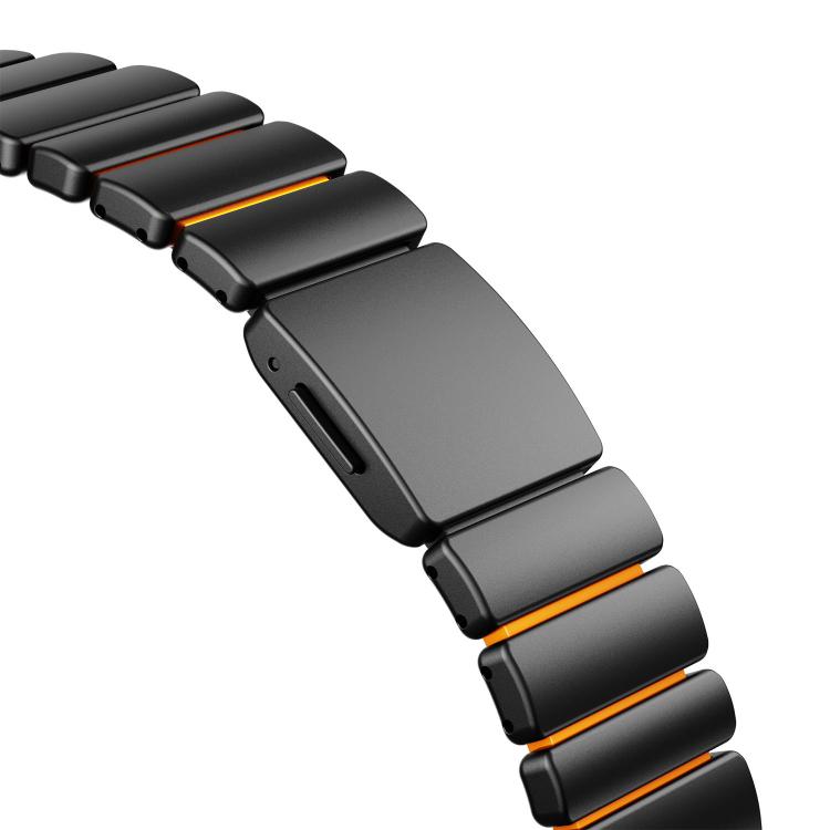 For Samsung Galaxy Watch Ultra 47mm / Ultra 2025 Magnetic Buckle Single-Bead Silicone Stainless Steel Watch Band