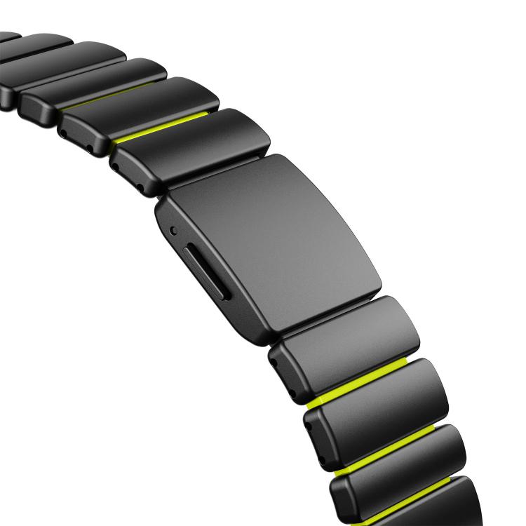 For Samsung Galaxy Watch Ultra 47mm / Ultra 2025 Magnetic Buckle Single-Bead Silicone Stainless Steel Watch Band