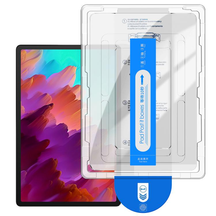 For Lenovo Xiaoxin Pad Pro 12.7 /  Tab P12 Easy Install Box Dust-Free Curved Edge HD Tempered Glass Film