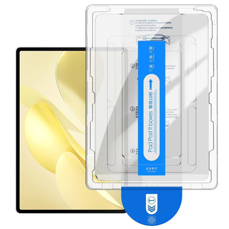 For Huawei MatePad Air 12 2025 Easy Install Box Dust-Free Curved Edge HD Tempered Glass Film