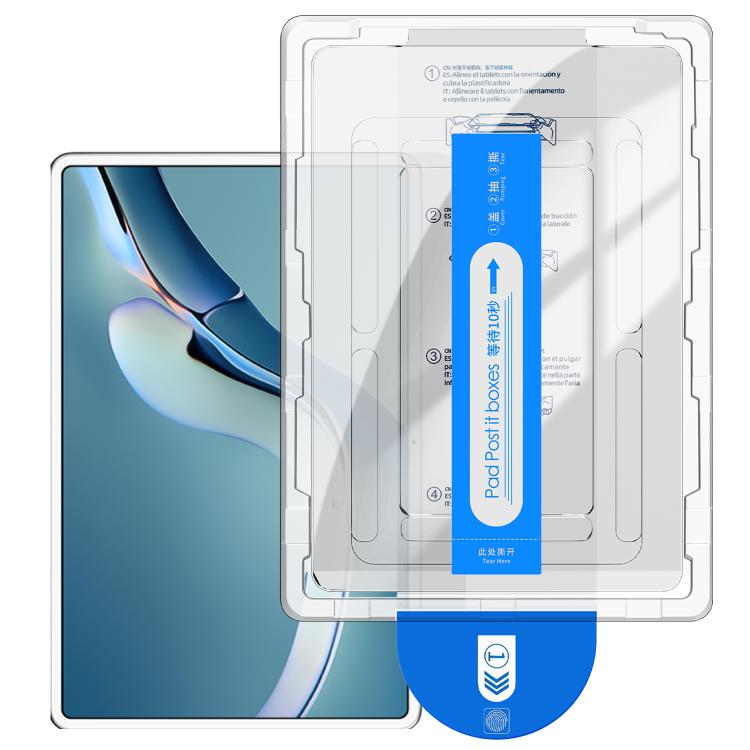 For Huawei MatePad Pro 12.6 Easy Install Box Dust-Free Curved Edge HD Tempered Glass Film