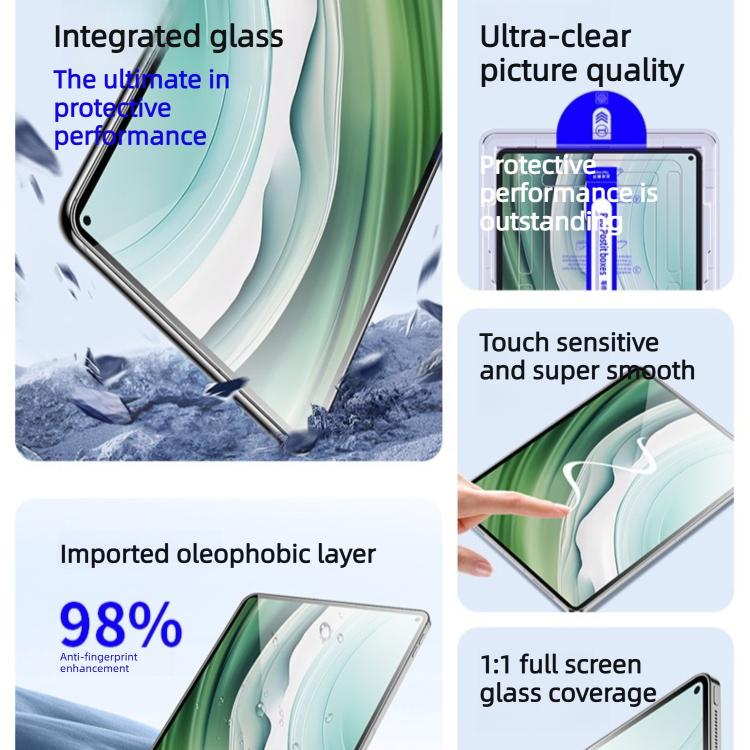 For Huawei MatePad 10.8 Easy Install Box Dust-Free Curved Edge HD Tempered Glass Film