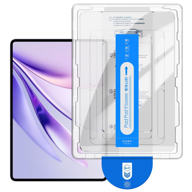 For Honor Pad GT2 Pro 12.5 Easy Install Box Dust-Free Curved Edge HD Tempered Glass Film