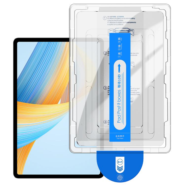 For Honor Pad V8 Pro 12.1 Easy Install Box Dust-Free Curved Edge HD Tempered Glass Film