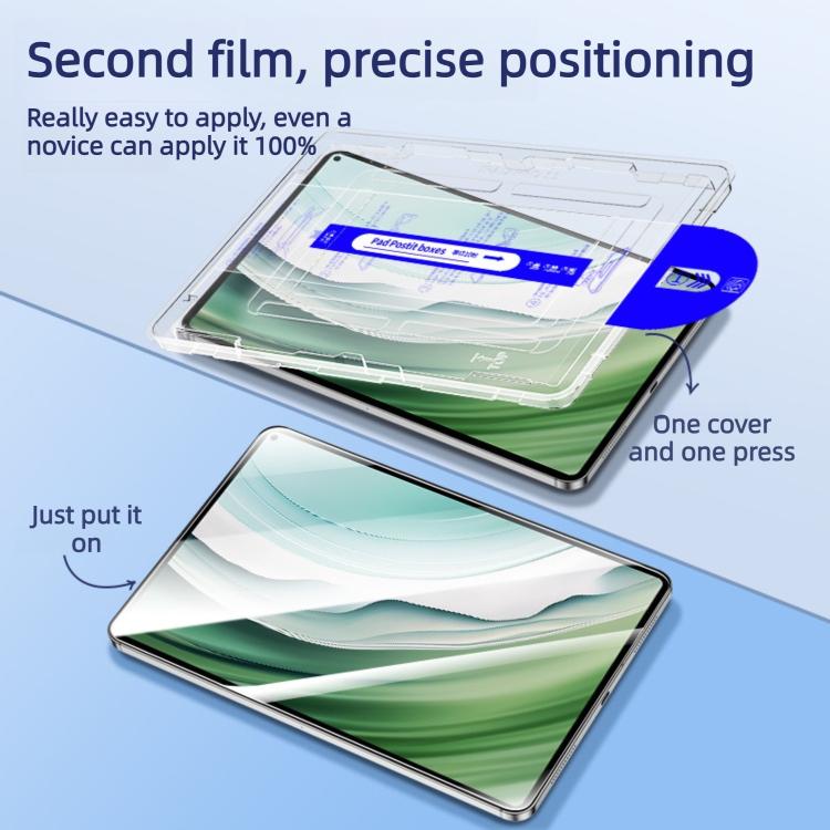 For Honor MagicPad 2 12.3 Easy Install Box Dust-Free Curved Edge HD Tempered Glass Film