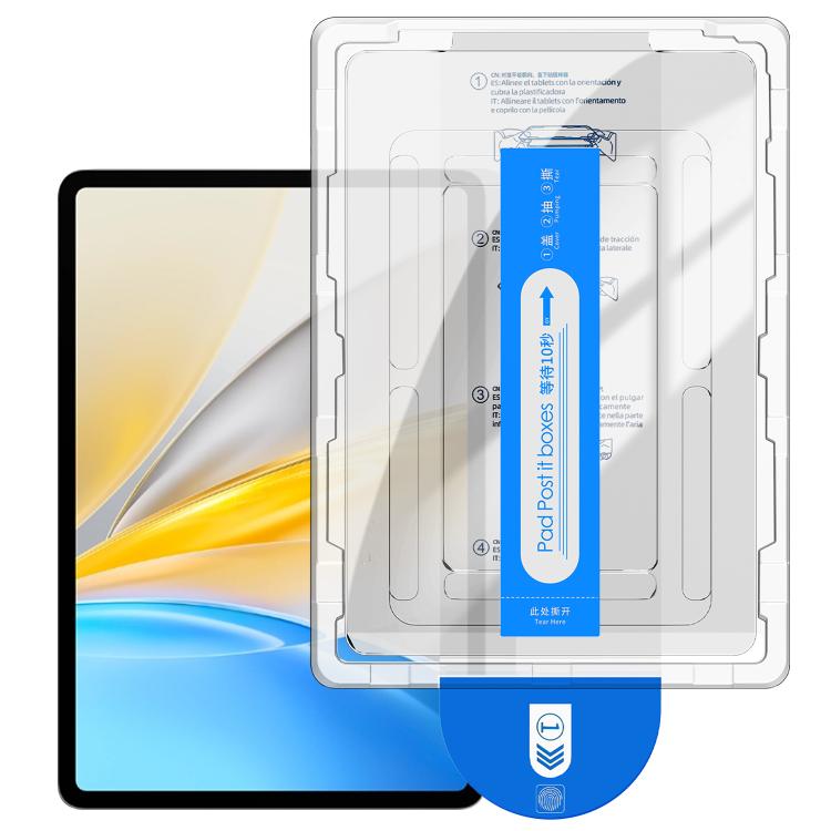 For vivo Pad SE Easy Install Box Dust-Free Curved Edge HD Tempered Glass Film