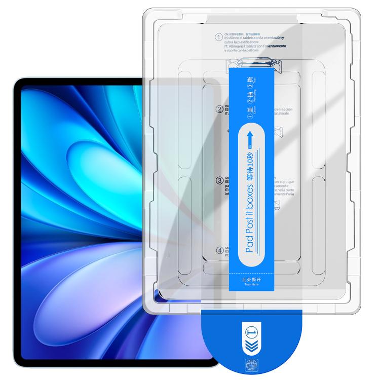 For vivo Pad5 Easy Install Box Dust-Free Curved Edge HD Tempered Glass Film