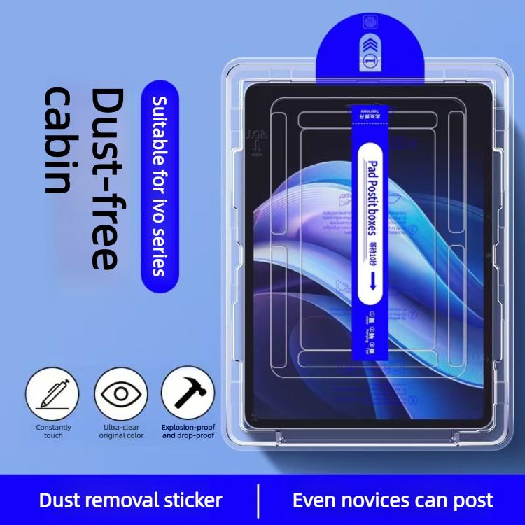 For vivo Pad3 Pro Easy Install Box Dust-Free Curved Edge HD Tempered Glass Film