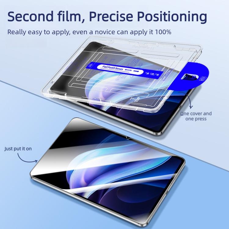 For vivo Pad2 Easy Install Box Dust-Free Curved Edge HD Tempered Glass Film