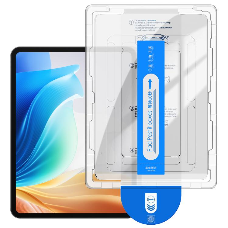 For OPPO Pad Air2 Easy Install Box Dust-Free Curved Edge HD Tempered Glass Film