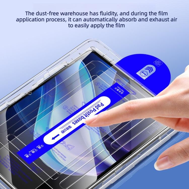 For OPPO Pad Easy Install Box Dust-Free Curved Edge HD Tempered Glass Film