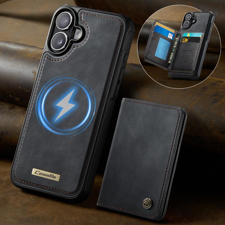 For iPhone 17 CaseMe Me80 Series Detachable Wallet Magnetic RFID Vegan Leather Phone Case