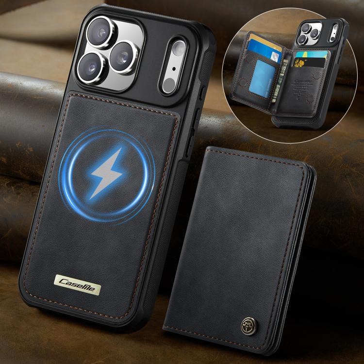 For iPhone 17 Pro Max CaseMe Me80 Series Detachable Wallet Magnetic RFID Vegan Leather Phone Case