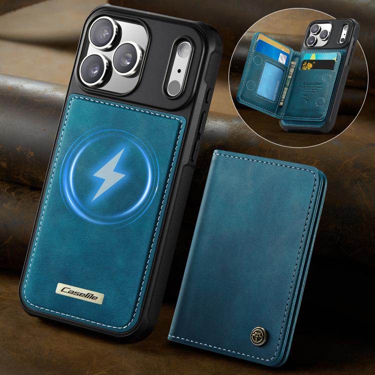 For iPhone 17 Pro Max CaseMe Me80 Series Detachable Wallet Magnetic RFID Vegan Leather Phone Case