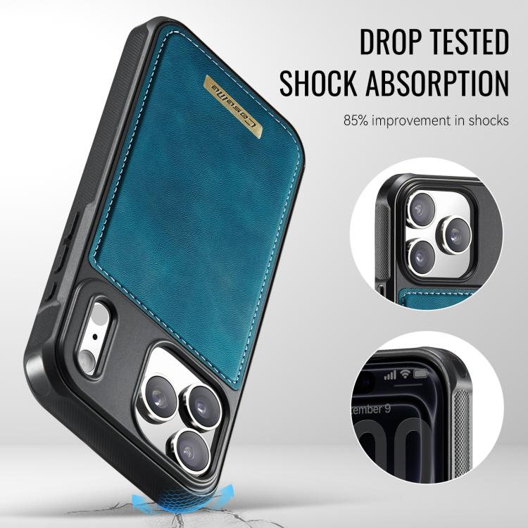 For iPhone 17 Pro Max CaseMe Me80 Series Detachable Wallet Magnetic RFID Vegan Leather Phone Case