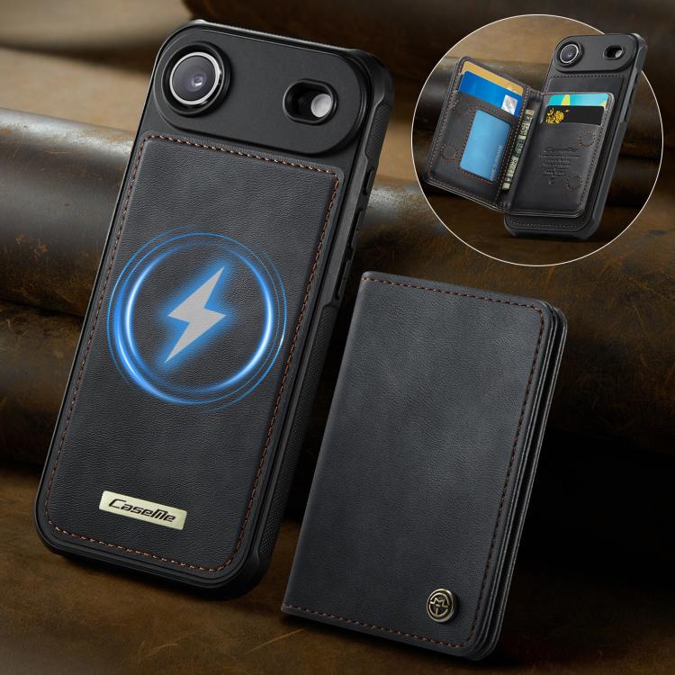 For iPhone Air CaseMe Me80 Series Detachable Wallet Magnetic RFID Vegan Leather Phone Case