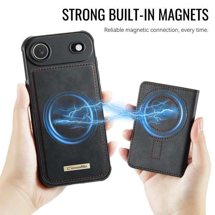 For iPhone Air CaseMe Me80 Series Detachable Wallet Magnetic RFID Vegan Leather Phone Case