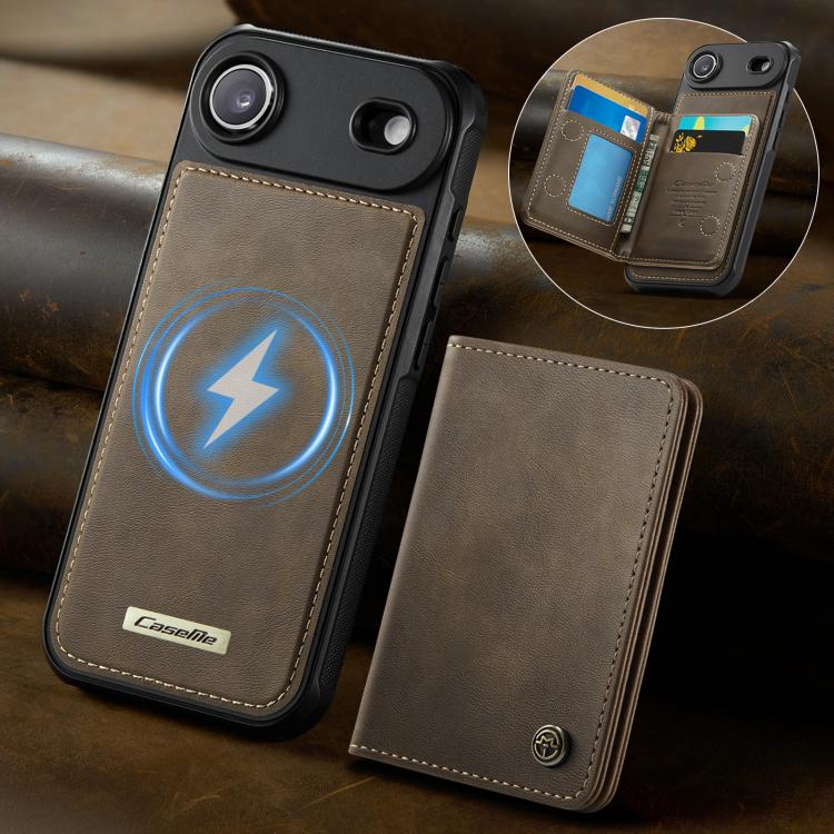For iPhone Air CaseMe Me80 Series Detachable Wallet Magnetic RFID Vegan Leather Phone Case