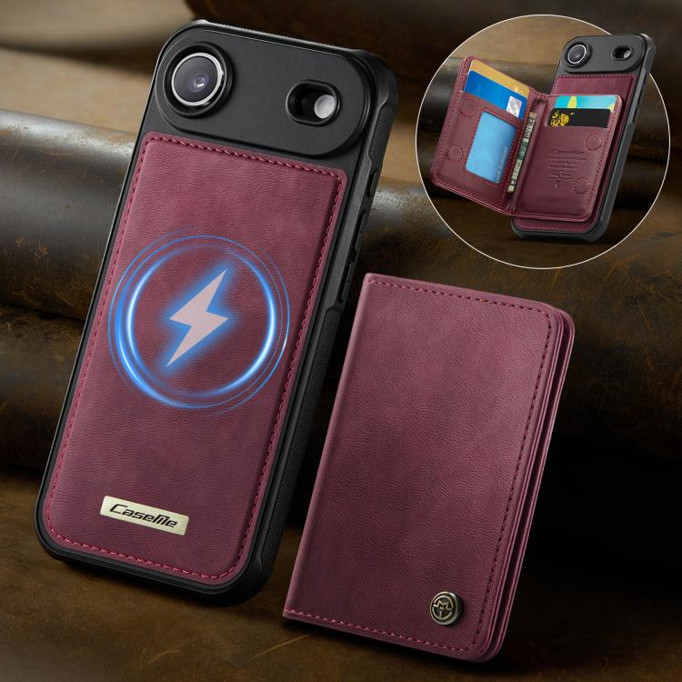 For iPhone Air CaseMe Me80 Series Detachable Wallet Magnetic RFID Vegan Leather Phone Case