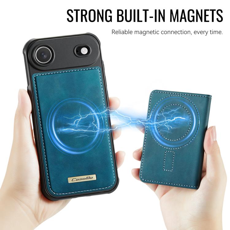 For iPhone Air CaseMe Me80 Series Detachable Wallet Magnetic RFID Vegan Leather Phone Case